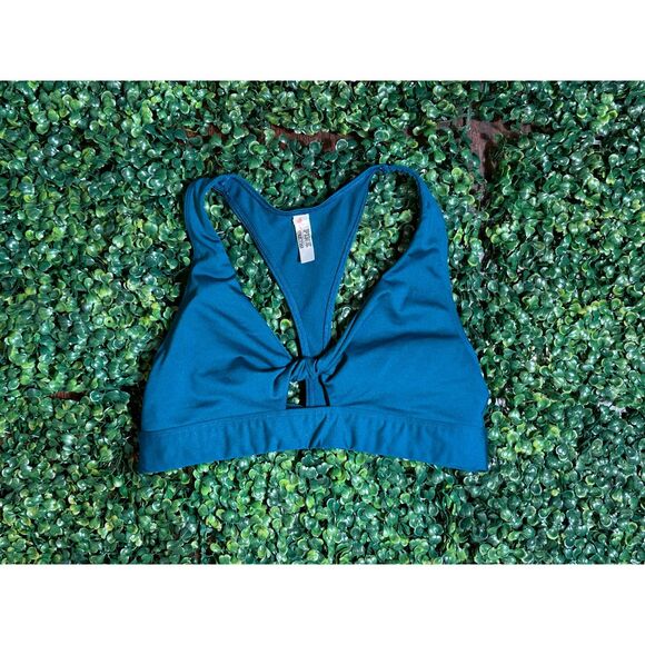 Victoria's Secret Pink Blue Open Back Sports Bra Sz XS - Picture 1 of 4